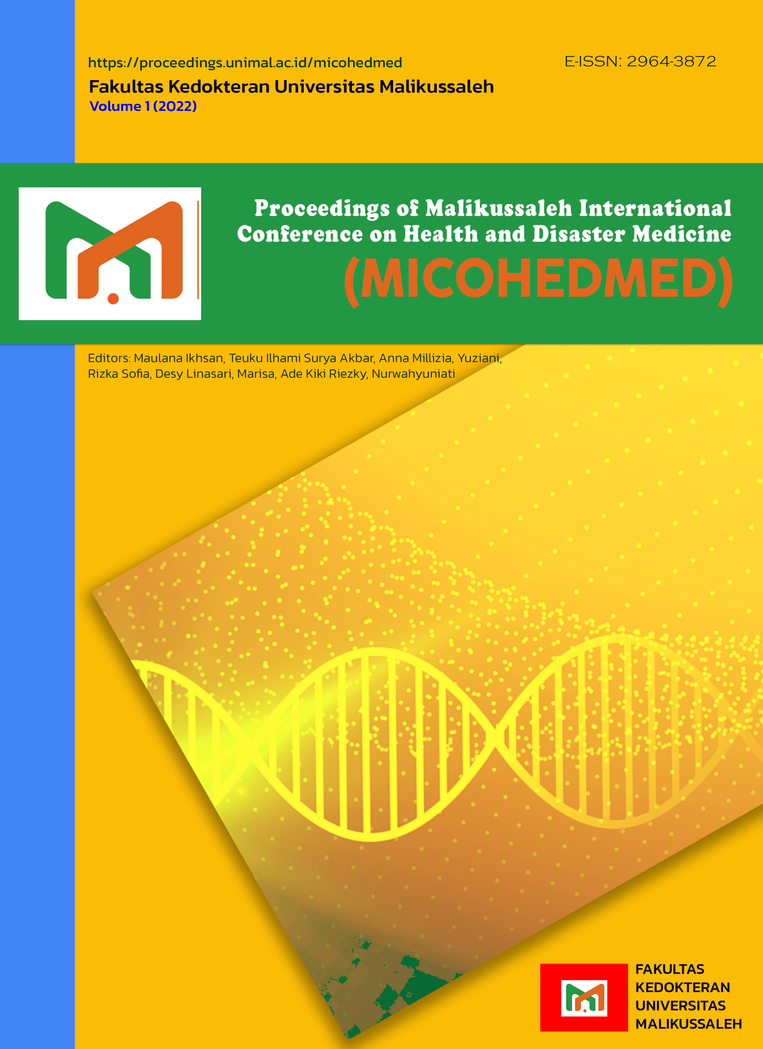 					View Vol. 1 (2022): Proceedings of Malikussaleh International Conference on Health and Disaster Medicine (MICOHEDMED) 2022
				