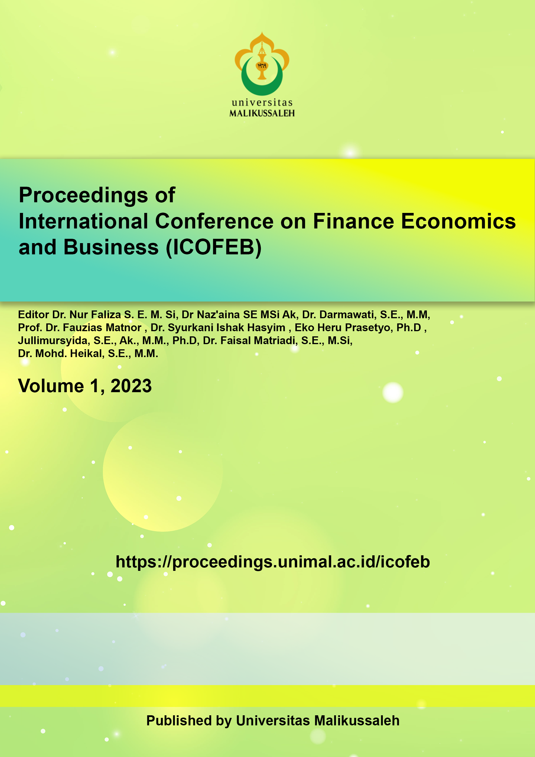 					View Vol. 1 (2023):  International Conference on Finance Economics and Business (ICOFEB)
				