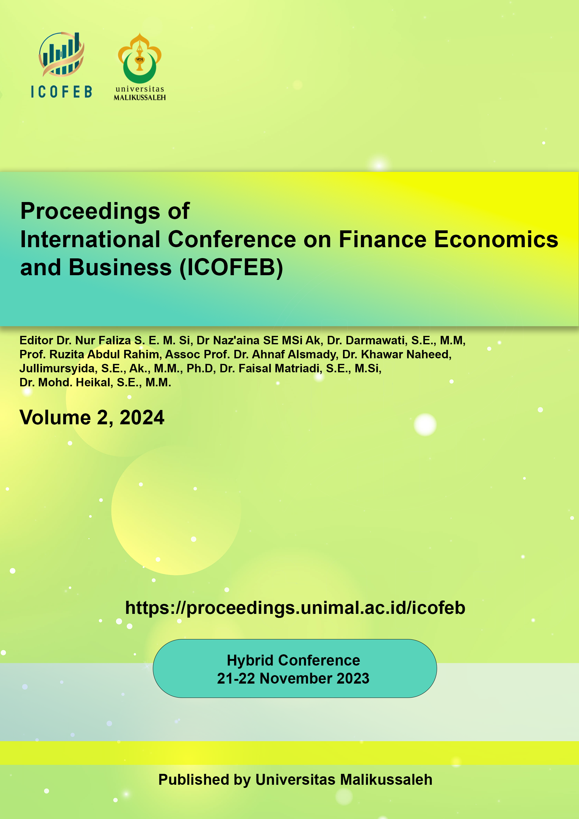 					View Vol. 2 (2024): International Conference on Finance Economics and Business (ICOFEB)
				